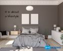 Luxuriously Soft 100% Viscose Derived from Bamboo 4-Piece Sheet Set , Oeko-TEX Certified, King - Light Gray