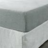 Fitted Queen Sheet 1 Pc, Bed Sheets Queen Size, Linen Sheets Queen Size, Hotel Sheets, Breathable & Fade Resistant Queen Sheets, Sea Glass