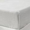 California King Fitted Sheet 1 Pc, California King Sheets, Linen Sheets, Hotel Sheets, Soft White Sheets, Breathable & Fade Resistant Cal King Sheets