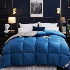 Down Duvet, Winter Duvet, Goose Down Duvet Core, Air Conditioner (Option: Blue-220* 240cm-6)